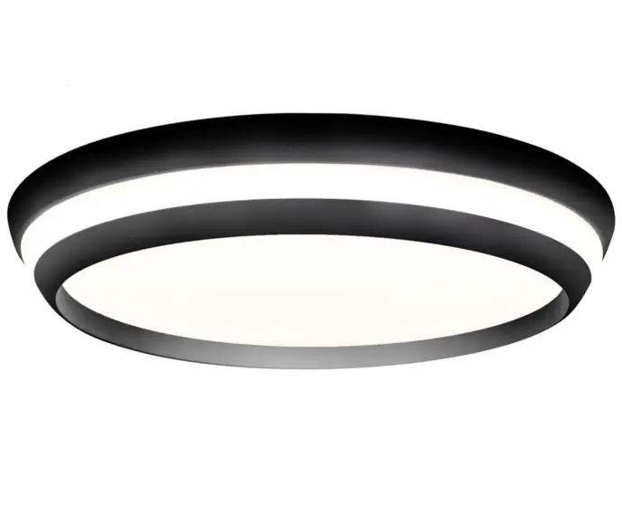 Tylko dziś | Plafon 45 cm LED 40W czarny okrągły CEPA Lutec