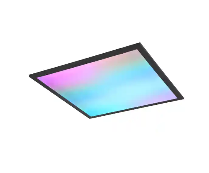Plafon z pilotem 44.5 cm LED 18W czarny kwadratowy BETA RL - Okazja dnia