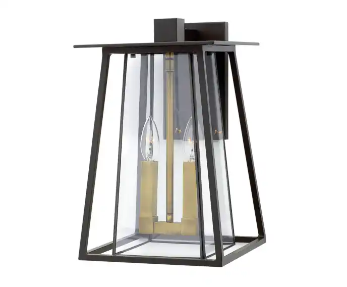 Tylko kilka sztuk | Lampa ścienna zewnętrzna Brąz / Stary mosiądz E14 60W Walker Hinkley