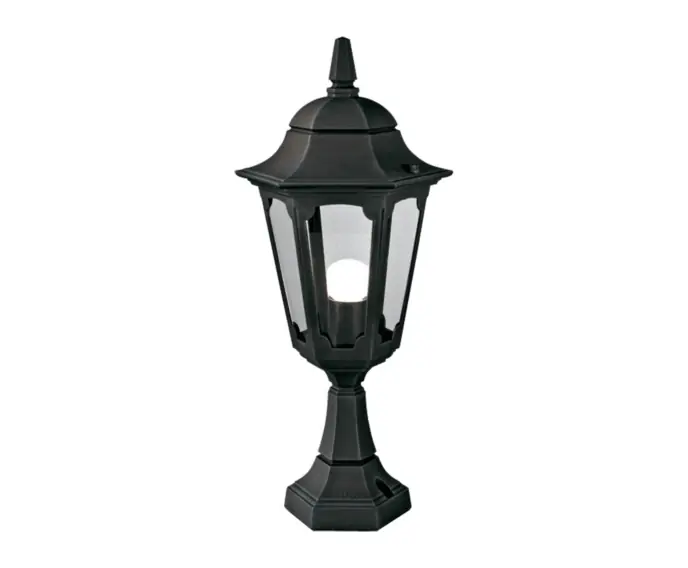 Dodaj do koszyka | Lampa zewnętrzna cokołowa czarna E27 60W Parish Elstead