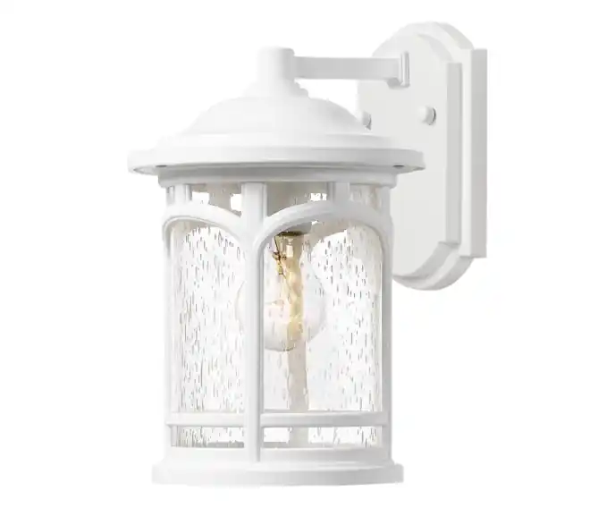 Wysoka jakość - Lampa ścienna zewnętrzna biała E27 60W Marblehead Quoizel