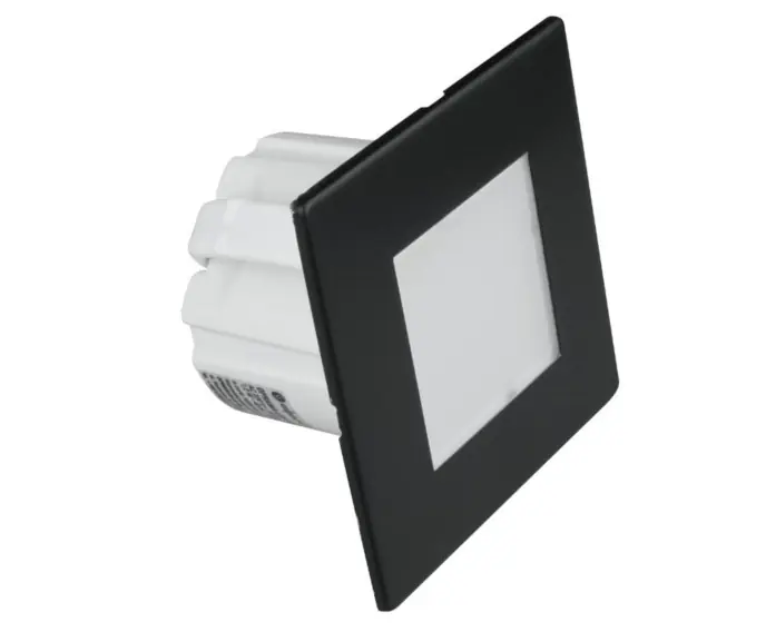 Oprawa schodowa LED 1.2W kwadratowa czarny mat DPM - Top produkt
