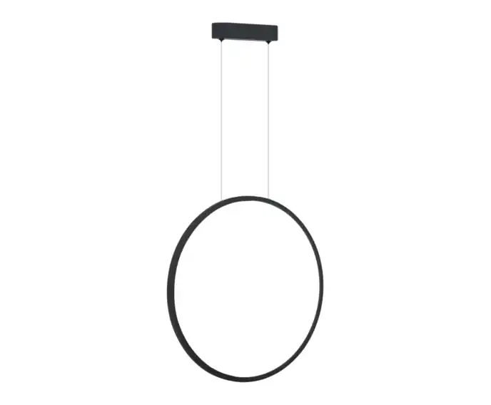 Lampa wisząca łazienkowa czarny ring Saturno LED 28W Milagro - W sprzedaży