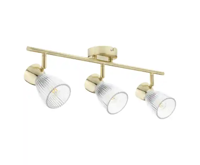 Lampa sufitowa złota trzy szklane klosze Best 3xE14 40W Milagro | Bestseller