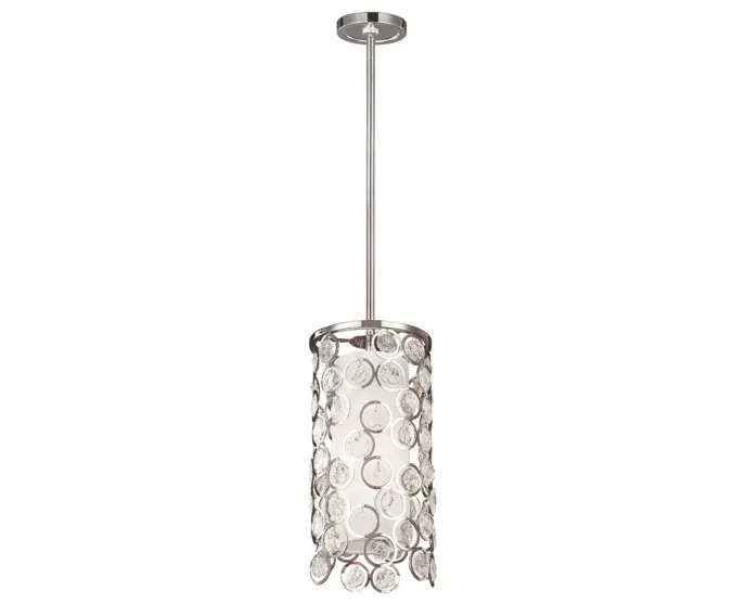 Nowość - Lampa wisząca polerowany nikiel Lexi 1xE27 60W Feiss