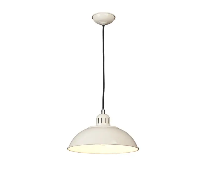Wielka wyprzedaż - Lampa wisząca nad stół do kuchni kremowa Franklin 1xE27 60W Elstead