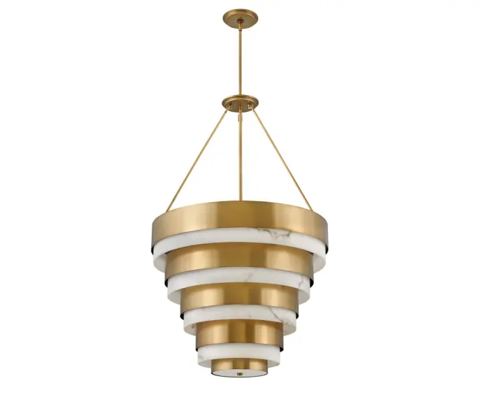 Lampa wisząca stary mosiądz Echelon 8xE14 40W Quintiesse | Hit