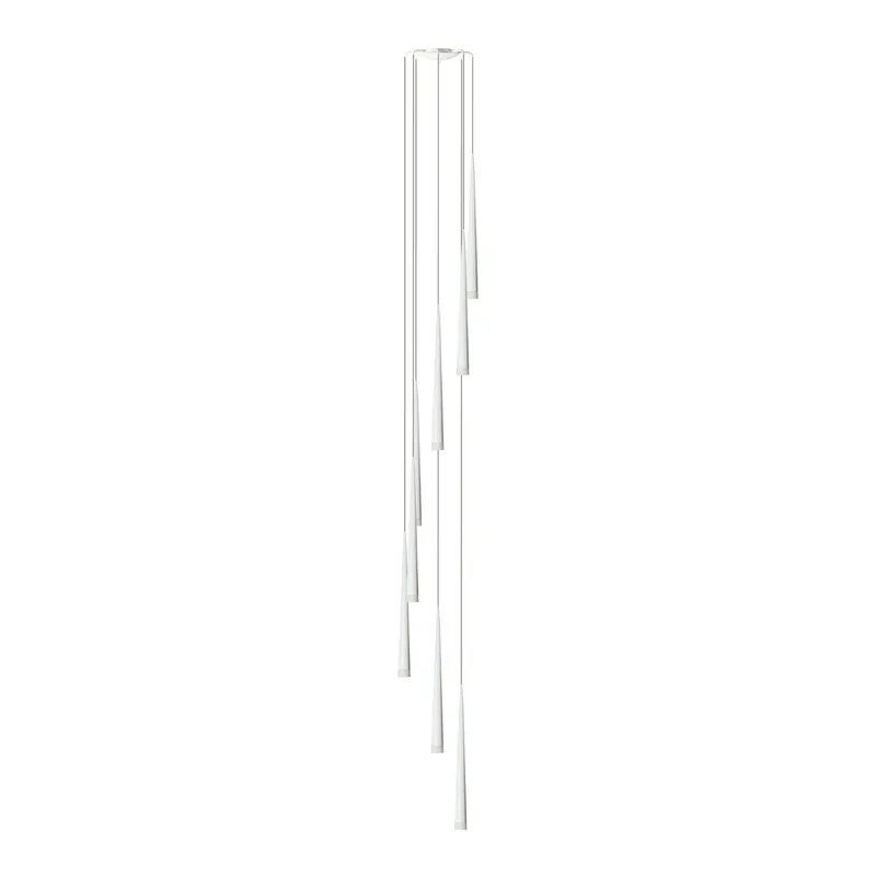 Tylko przez ograniczony czas | Lampa wisząca metalowa biało-chromowa 8-punktowa AZ0209 z serii STYLO - Azzardo