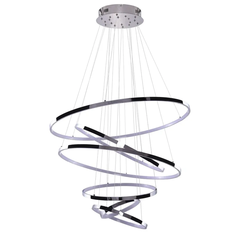 Lampa wisząca chromowana metalowa okrągła AZ2990 z serii RING WHEEL - Azzardo - Cena specjalna