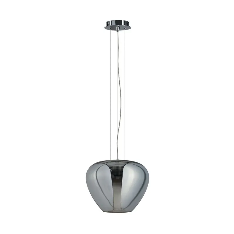 Lampa wisząca szklana dymiona chromowana 30cm AZ3178 z serii Baloro - Azzardo - Najlepsza cena