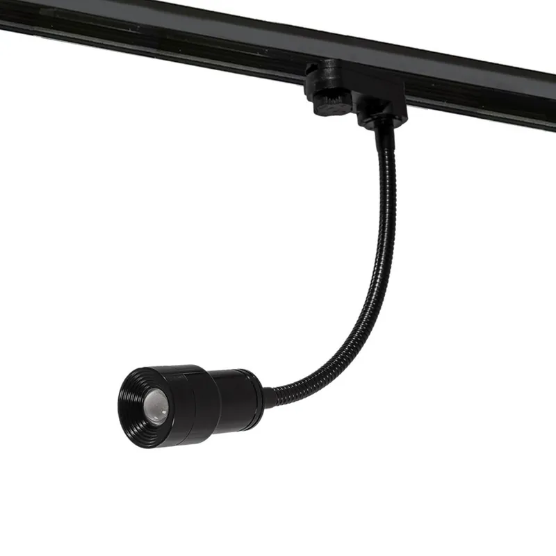 Prosto od producenta - Reflektor szynowy LED czarny metalowy 5W 3000K AZ4559 z serii Lumi Flex - Azzardo