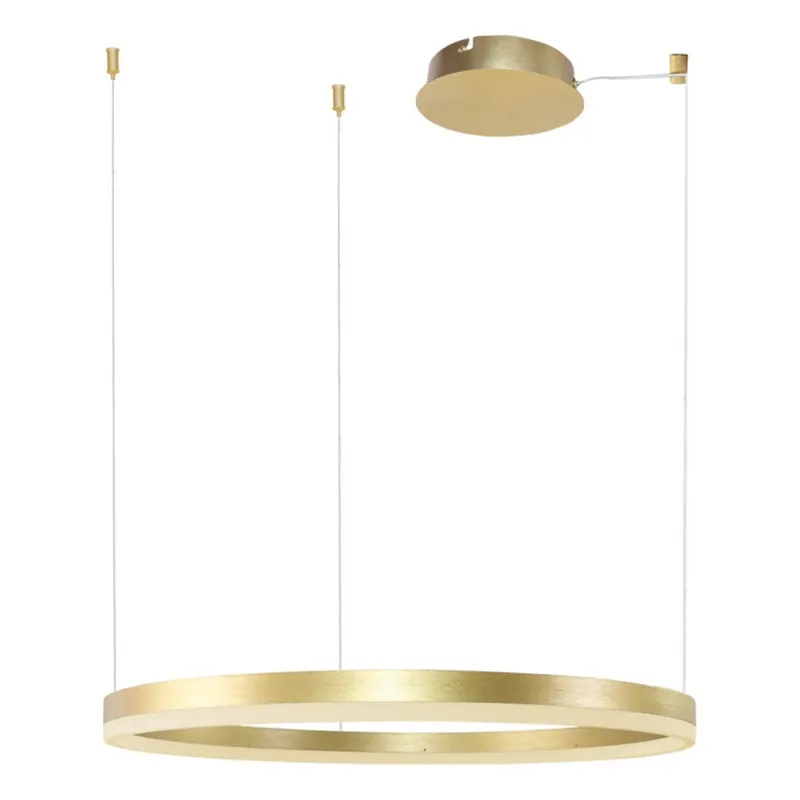 Bestseller | Lampa wisząca złota metalowa okrągła 100cm AZ4964 z serii RING HALO PENDANT - Azzardo