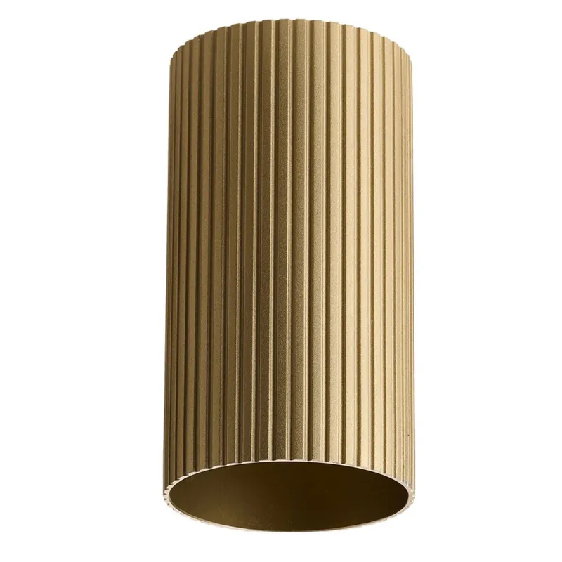 Klosz metalowy złoty ryflowany GU10 AZ6128 z serii LUCAS RIBBED TUBE - Azzardo - Skorzystaj z oferty