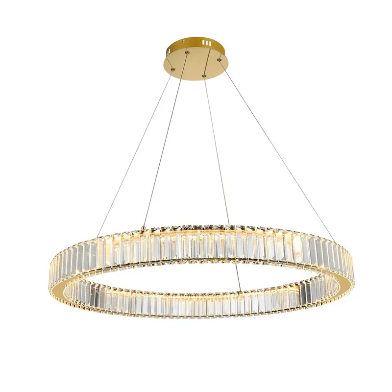 Lampa wisząca złota metalowa kryształowa 80cm AZ5790 z serii SPARK - Azzardo | Nowy produkt