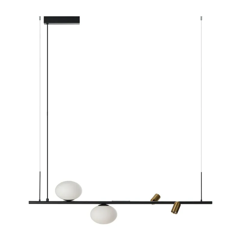 Lampa wisząca metalowa czarno-biała 95cm AZ5639 z serii TRASIMENO - Azzardo - Hit cenowy