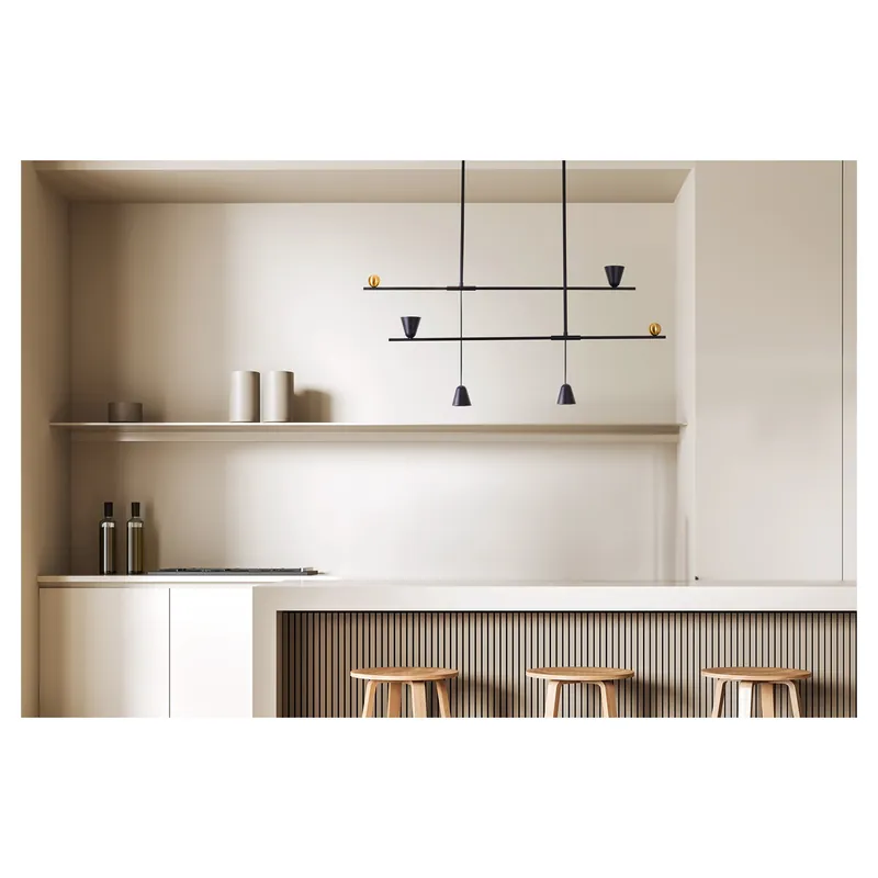 Lampa wisząca metalowa czarno-złota 6-punktowa AZ5642 z serii SPOLETO - Azzardo | Top produkt