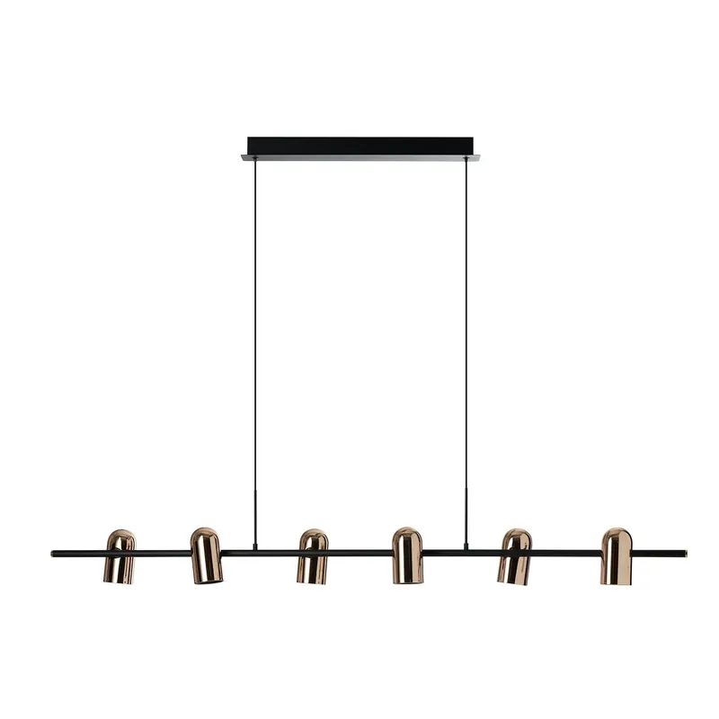 Lampa wisząca metalowa czarno-złota 6-punktowa AZ5729 z serii VIVI - Azzardo - Klienci polecają