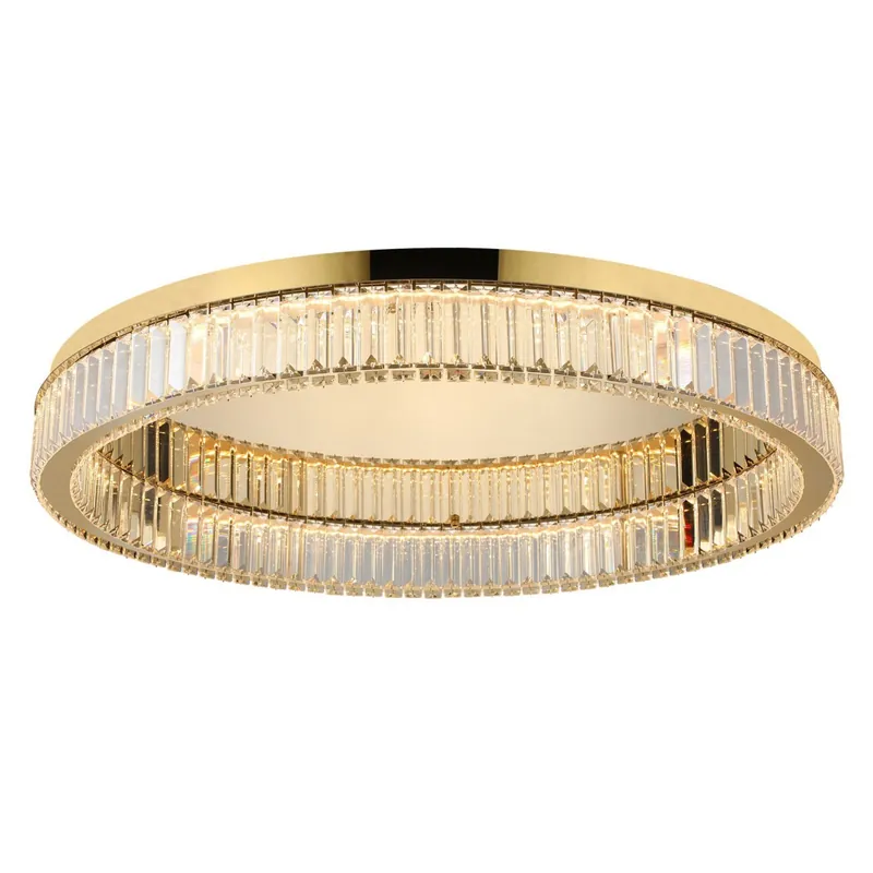 Bardzo popularny produkt - Lampa sufitowa złota kryształowa 80cm AZ5786 z serii SPARK - Azzardo