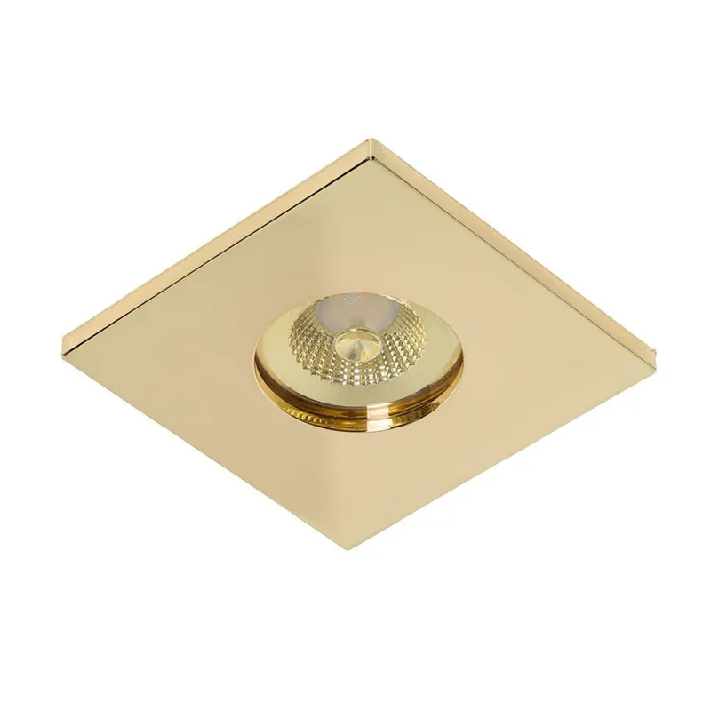 Już w sprzedaży - Lampa do wbudowania metalowa złota kwadratowa AZ6051 z serii KANT - Azzardo