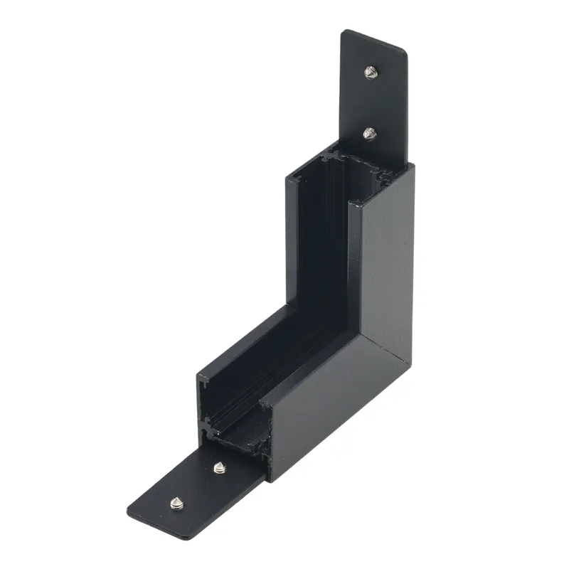 Alfa Złącze scienne L do szyny magnetycznej dwufazowej TRACK MAGNETIC 27 INNER CORNER90 Czarny AZ5001 - Azzardo | Nie przegap