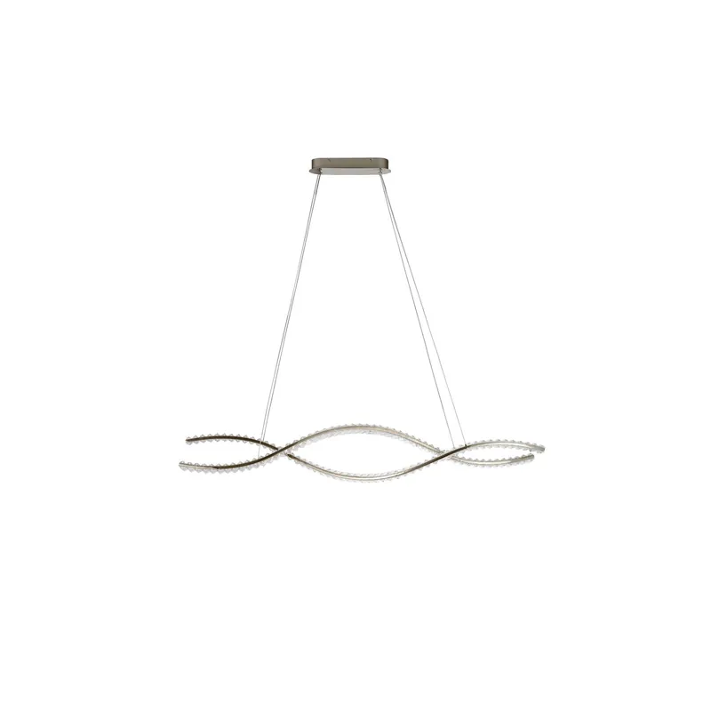 Nowość już dostępna - Lampa wisząca aluminiowa chromowana 150cm AZ6564 z serii SPARK WAVES - Azzardo