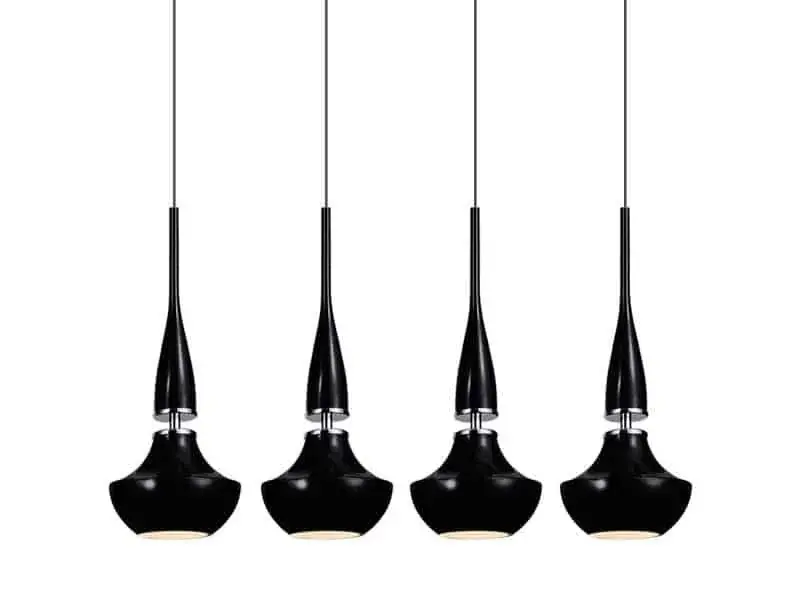Lampa wisząca szklana czarno-chromowa 4-punktowa AZ0885 z serii TASOS - Azzardo - Właśnie dodano