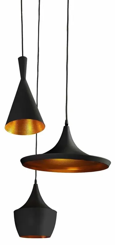 Wyprzedaż zapasów | Lampa wisząca loft metalowa czarno-złota 3-punktowa AZ1338 z serii MIX - Azzardo