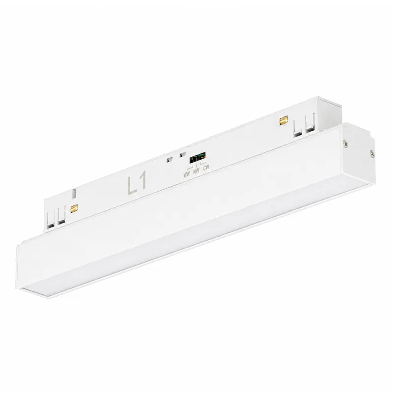 W sprzedaży - Reflektor magnetyczny biały aluminiowy 12W CCT AZ6498 z serii SAGA 2LINE - Azzardo