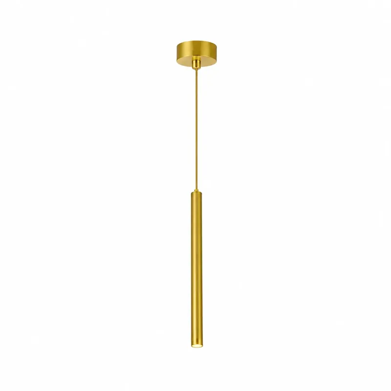 Klienci polecają - Lampa wisząca aluminiowa złota regulowana AZ5969 z serii ERKEN - Azzardo