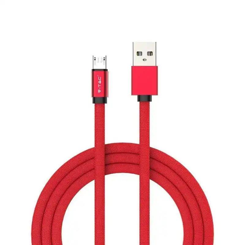 Przewód micro USB V-TAC 1M czerwony seria ruby VT-5341 - Ekspresowa dostawa