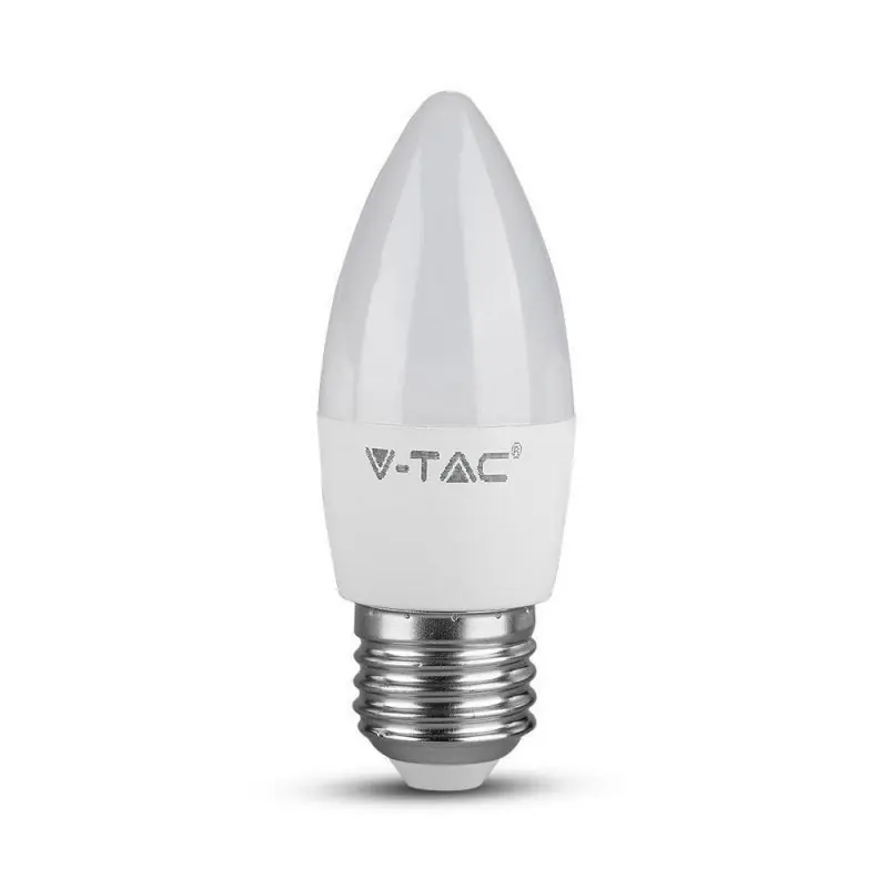 Żarówka LED V-TAC 4,5W E27 świeczka VT-1821 3000K 470lm | Dodatkowy rabat