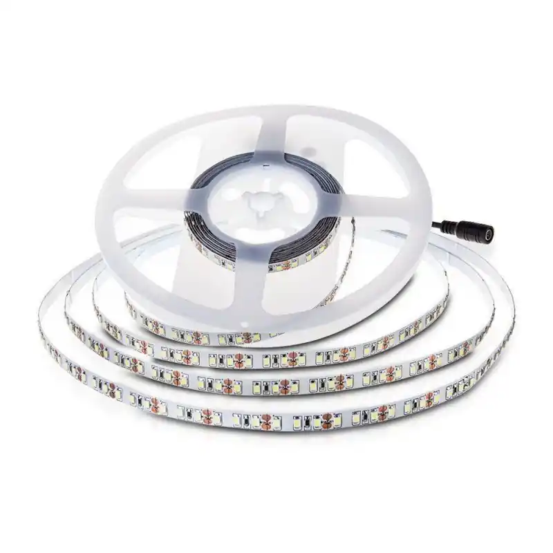 Taśma LED V-TAC SMD2835 1200LED 24V IP20 podwójne PCB 10mb 7,2W/m 120LED/m VT-2835 120 6400K 600lm | Bestseller
