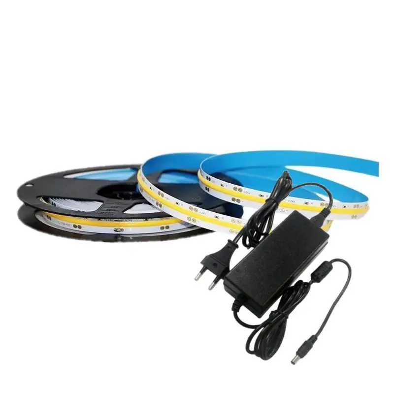 Zestaw LED V-TAC taśma 420LED/m COB 24V 10W/m zasilacz 24V 78W (2650+3272) 4000K 1000lm | Dobra cena