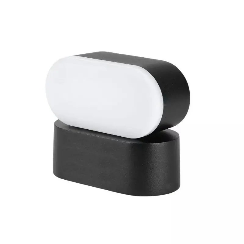 Kinkiet ścienny V-TAC 6W LED czarny IP65 obrotowy 350st VT-816 4000K 800lm | Wielka wyprzedaż