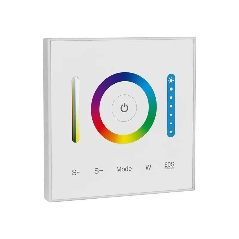Dodatkowy rabat - Kontroler sterownik pilot panel ścienny szklany 3w1 V-TAC RGB+CCT 1-strefa VT-2433