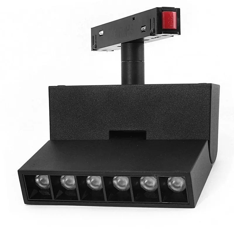 Reflektor Magnetyczny Spot 6W 3000K Black Line 3 fazy | Oszczędź