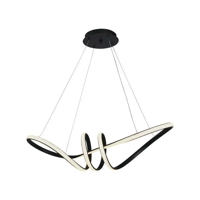 Wysyłka od ręki | Oprawa zwieszana V-TAC 24W LED czarna VT-7798 3000K 3240lm