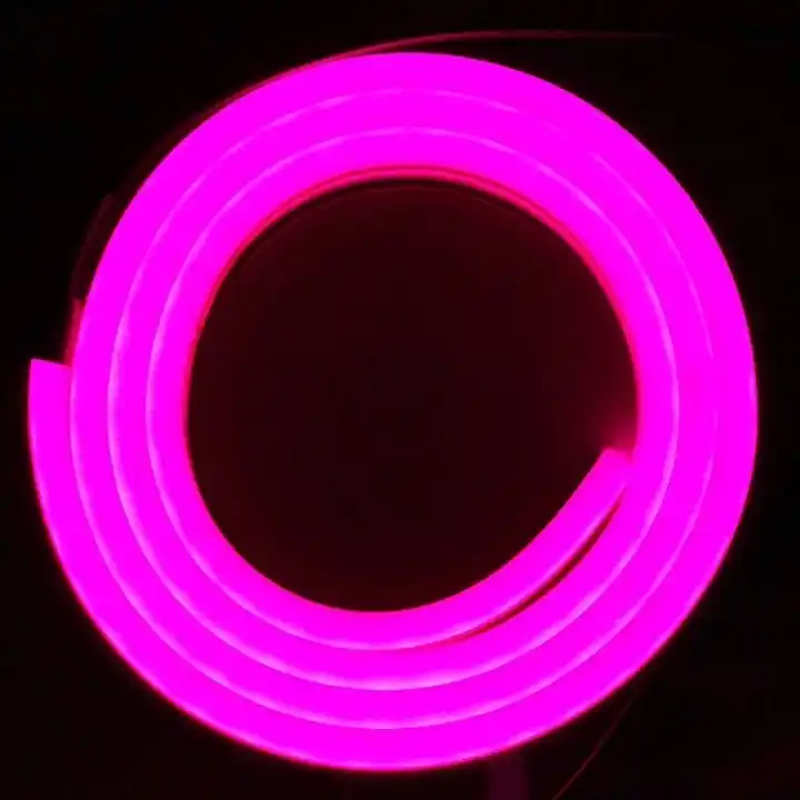 Na zamówienie - NEON LED 12V SILICONE 6x12 R1 RÓŻOWY IP67