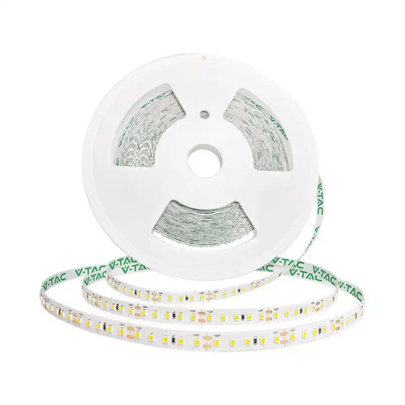 Taśma LED premium V-TAC SMD2835 120LED/m 8W/m 24V 2xPCB rolka 20metrów VT-2835 3000K 785lm - Sprawdzony produkt