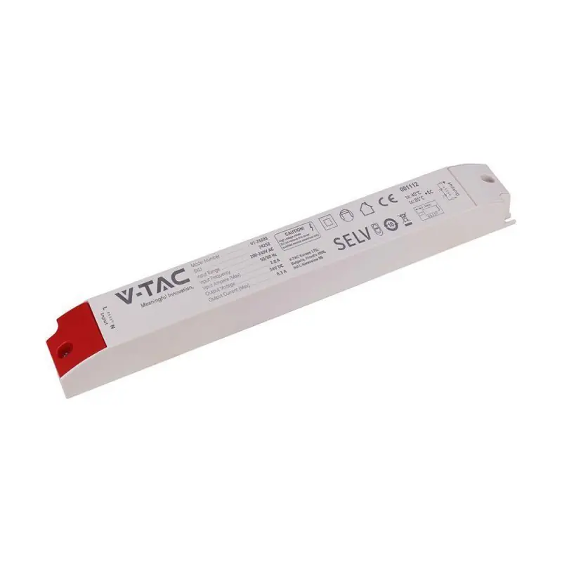 Zasilacz do LED modułowy montażowy SLIM V-TAC 200W 24V 8.25A IP44 filtr EMI VT-24203 - Ulubieniec klientów