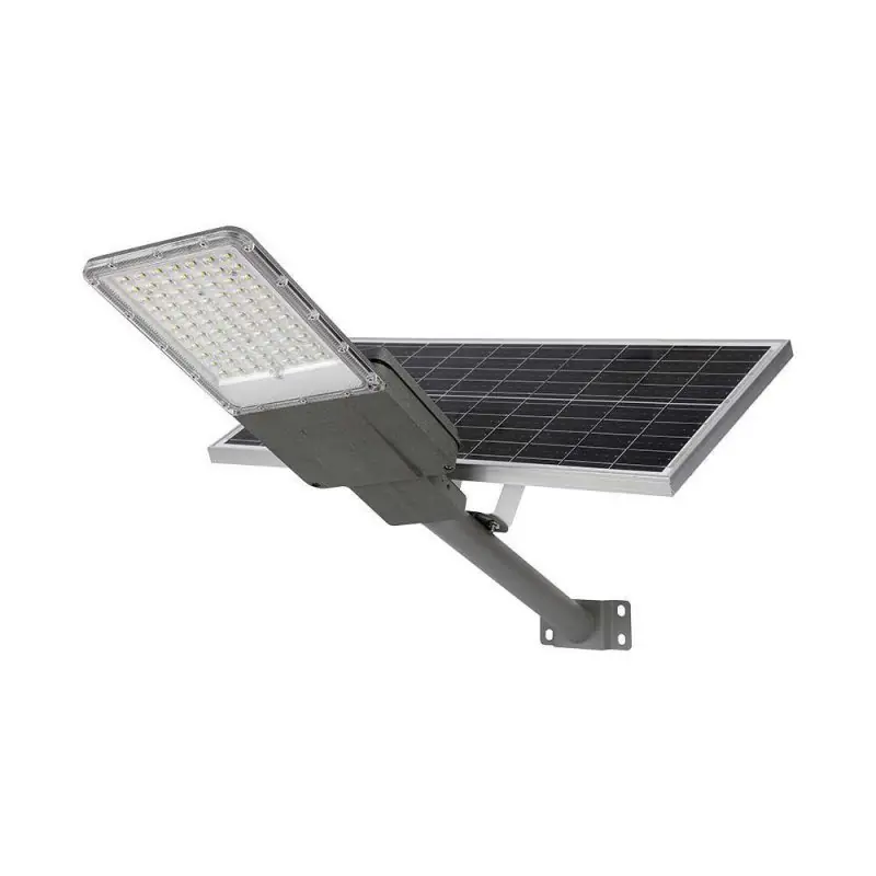 Naświetlacz oprawa uliczna LED solarna V-TAC BRIDGELUX CHIP IP65 pilot LiFePO4 panel 60W VT-15200ST 6500K 3000lm - Nowa pozycja w ofercie