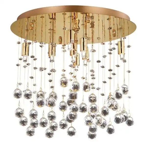 Superoferta - Lampa wisząca MOONLIGHT PL8 ORO 080932 IDEAL LUX