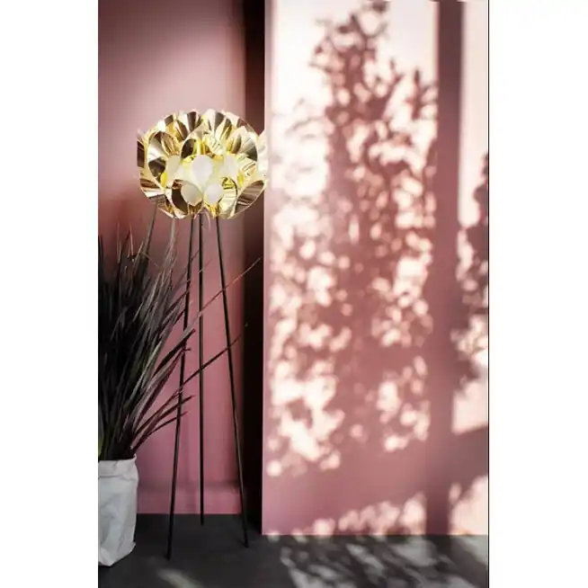 Produkt premium | Lampa stojąca Flora złota Slamp