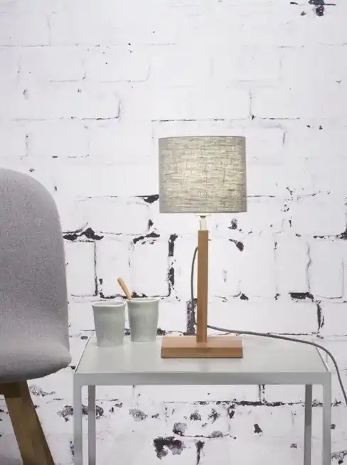 Lampa stołowa Fuji jasna szarość GOOD&MOJO - Ulubieniec klientów