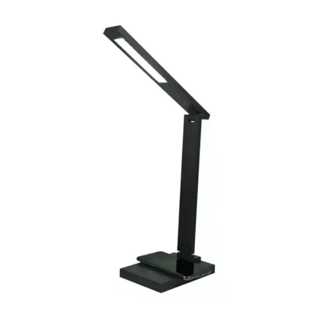 Lampka biurkowa LED Sara z ładowarką indukcyjną wireless czarna - Zamów teraz