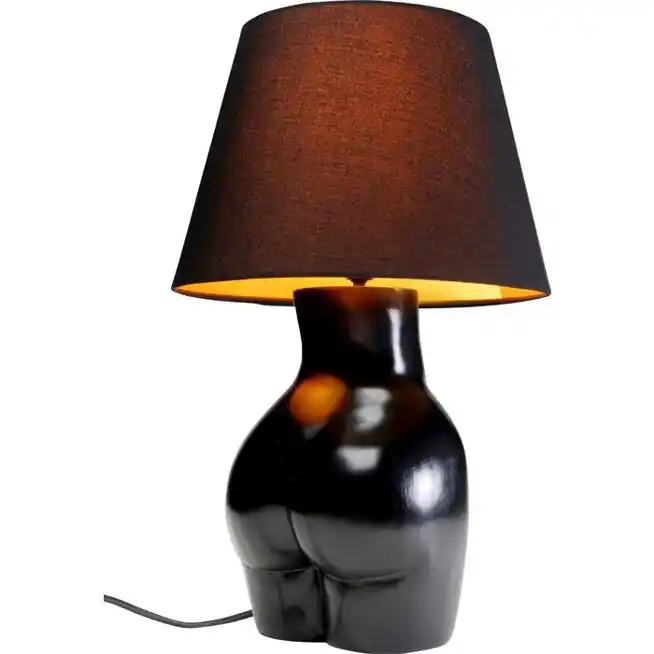 Hit sprzedażowy - Czarna lampa stołowa Donna Kare Design
