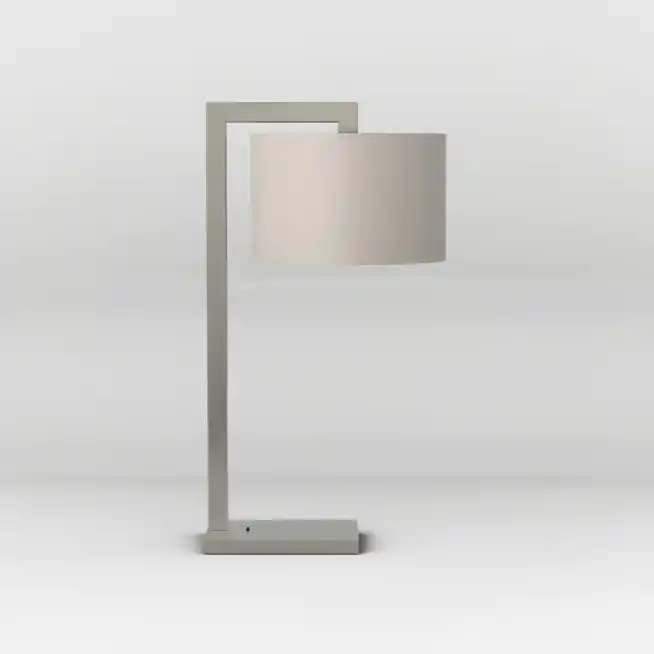 Cena promocyjna | Lampa stołowa Ravello Table matowy nikiel z szarym kloszem Astro Lighting