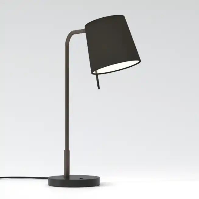 Hit sprzedaży | Lampa stołowa brąz Mitsu Table z czarnym abażurem Cone 173 Shade Astro Lighting