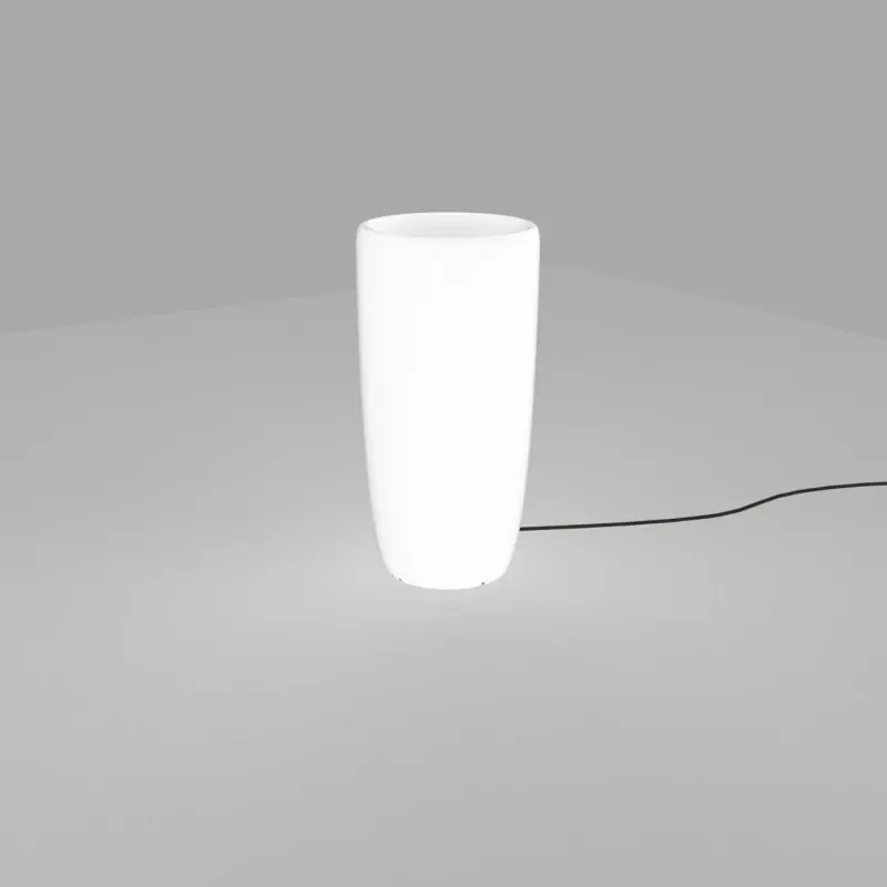FLOWERPOT M świecąca donica zewnętrzna Nowodvorski, 70cm, biały, E27, IP44, max 25W - Okazja dnia