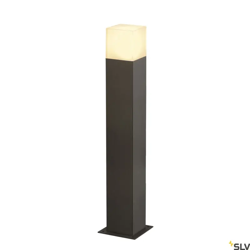 Premium - GRAFIT 60 słupek ogrodowy SLV, kwadrat, 60cm, antracyt, E27, IP44, max 11W